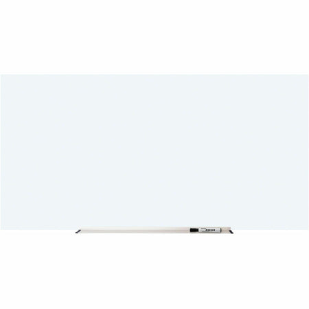 Lorell Magnetic Dry-Erase Glass Board - 72" (6 ft) Width x 36" (3 ft) Height - White Glass Surface - Rectangle - Magnetic - Stain Resistant, Ghost Resistant, Smooth Writing - 1 Each