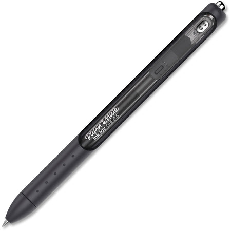 Paper Mate InkJoy Gel Pen - 0.5 mm Pen Point - Retractable - Black Ink - Gel-based - Black Barrel - 1 Dozen
