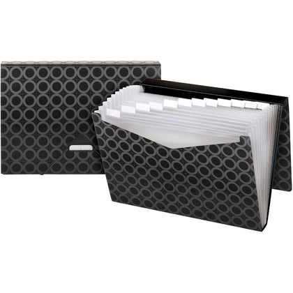 Pendaflex Letter Recycled Expanding File: 13-Pocket Black File Water/Tear Resistant - Files