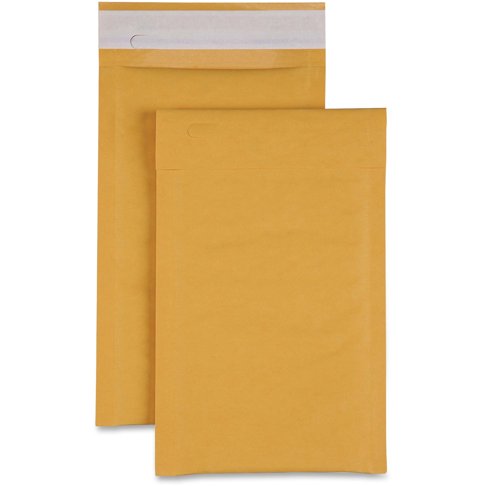 Sparco Size 0 Bubble Cushioned Mailers - Bubble - #0 - 6" Width x 10" Length - Self-sealing - Kraft - Kraft - 200 / Carton