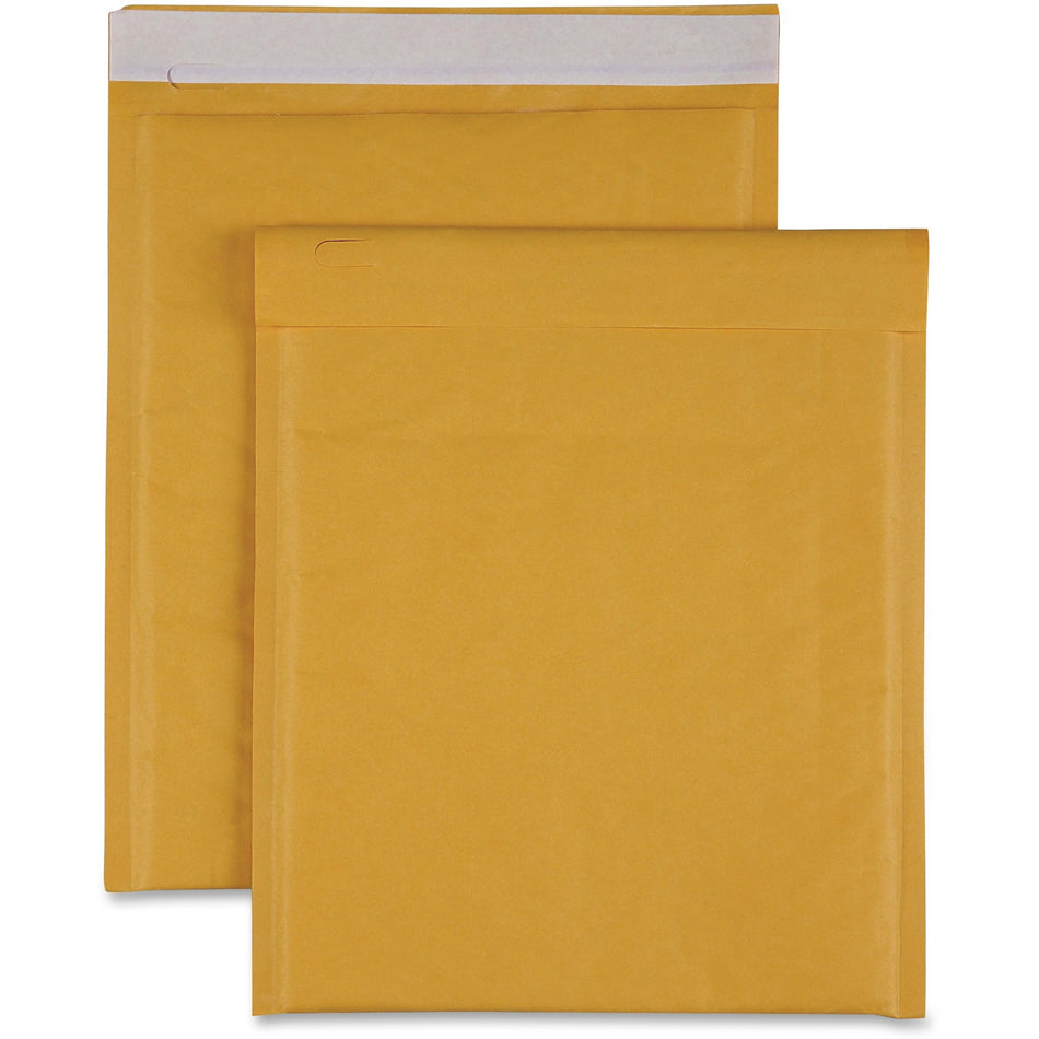 Sparco Size 2 Bubble Cushioned Mailers - Bubble - #2 - 8 1/2" Width x 12" Length - Self-sealing - Kraft - Kraft - 100 / Carton