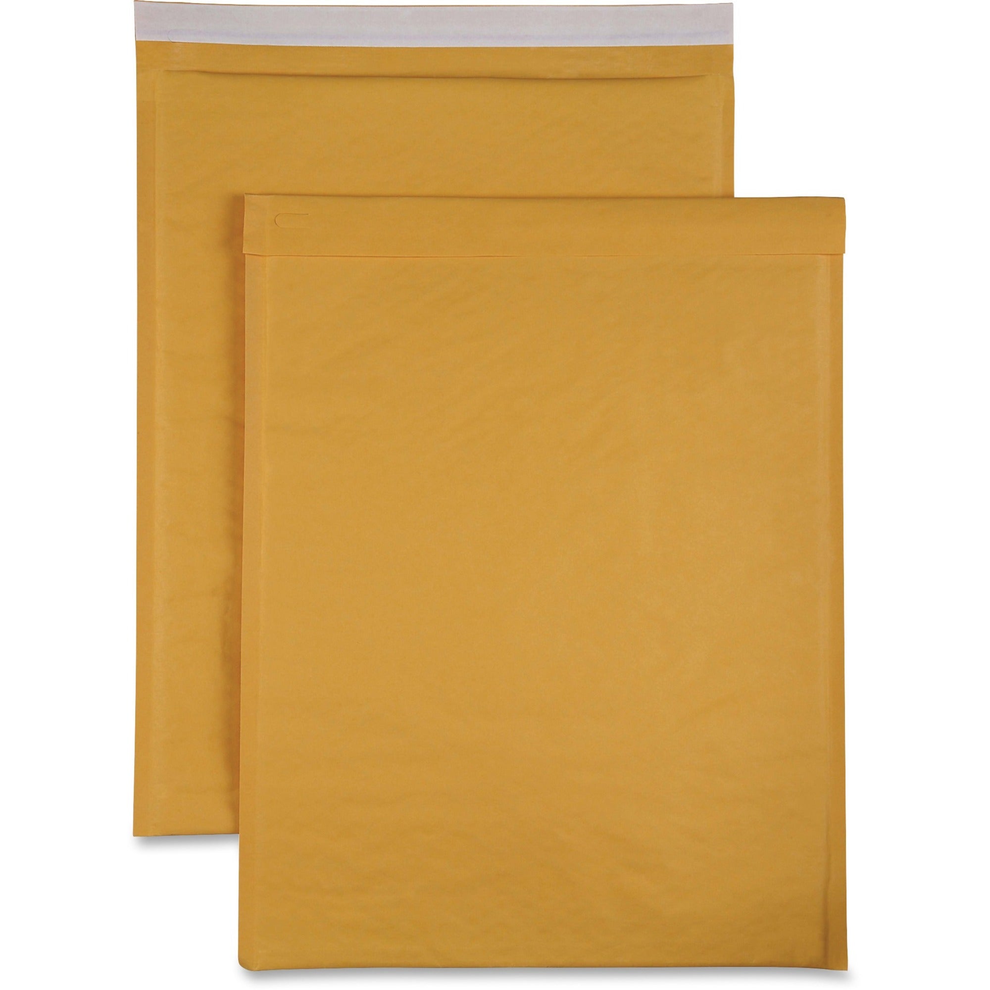 Sparco Size 7 Bubble Cushioned Mailers - Bubble - #7 - 14 1/4" Width x 20" Length - Self-sealing - Kraft - Kraft - 50 / Carton