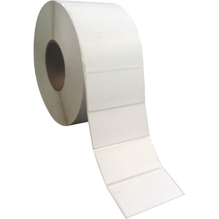 Sparco Direct Thermal Labels - 4" Width x 2" Length - Rectangle - Direct Thermal - White - Perforated, Self-adhesive - 3000 / Roll - 12000 Total Label(s) - 4 / Carton
