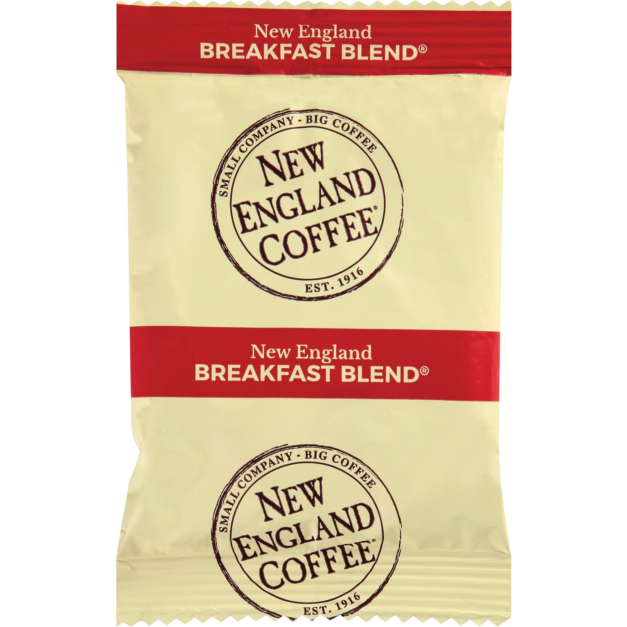 New England Coffee® Portion Pack Breakfast Blend Coffee - Regular - Light - 2.5 oz Per Pack - 24 - Portion Pack - 24 / Carton