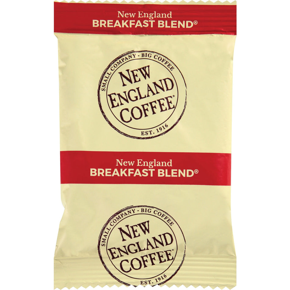New England Coffee® Portion Pack Breakfast Blend Coffee - Regular - Light - 2.5 oz Per Pack - 24 - Portion Pack - 24 / Carton