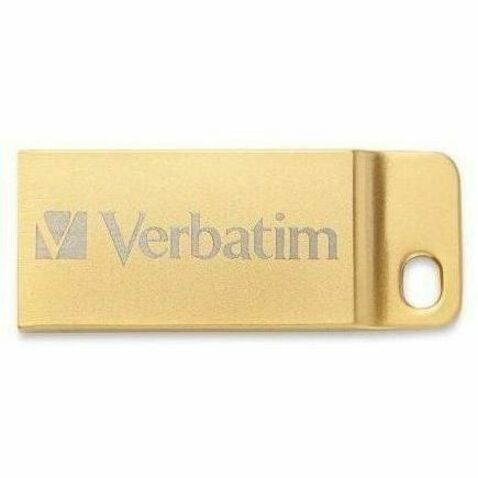 Verbatim Metal Executive USB 3.0 Flash Drive - 32 GB - USB 3.0 - Gold - Lifetime Warranty - 1 Each - TAA Compliant