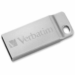 Verbatim 16GB Metal Executive USB Flash Drive - Silver - 16 GB - USB 2.0 - Silver - Lifetime Warranty - 1 Each - TAA Compliant