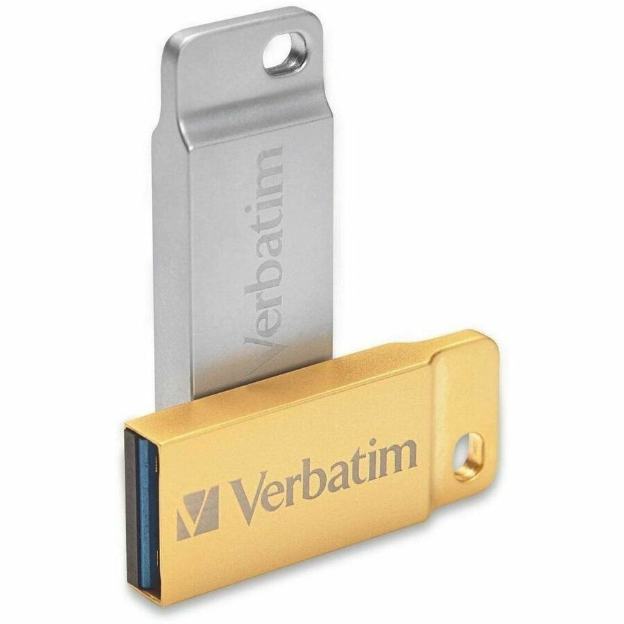 Verbatim 16GB Metal Executive USB Flash Drive - Silver - 16 GB - USB 2.0 - Silver - Lifetime Warranty - 1 Each - TAA Compliant