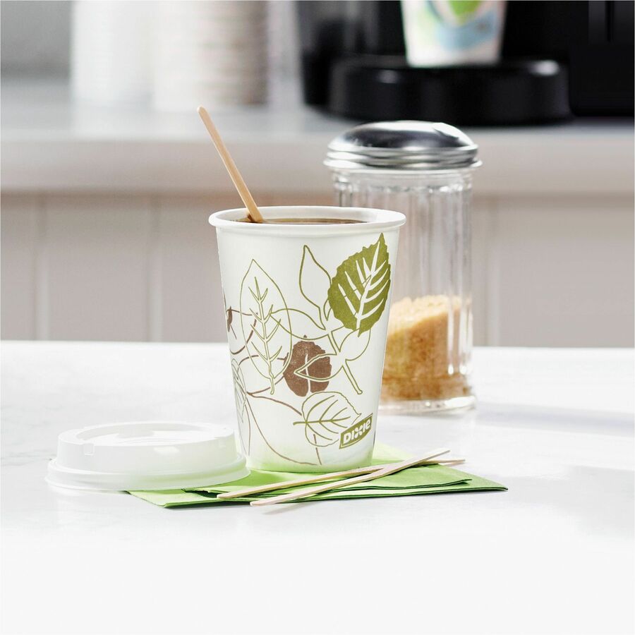 Dixie Pathways 8 oz Paper Hot Cups By GP Pro - Alternate-Image1
