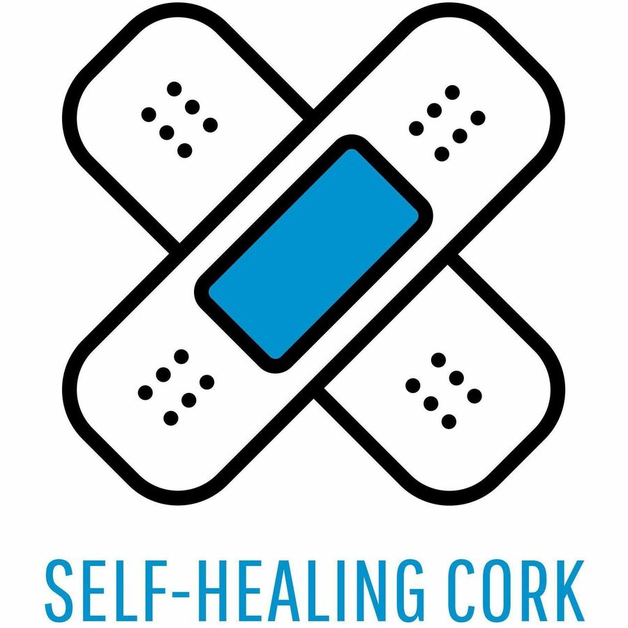 MasterVision SlimeLine Magnetic Enclosed Board - 36.60" Board Height x 26.40" Board Width x 0.70" Board Depth - Natural Cork Surface - Magnetic, Resilient, Locking Door, Self-healing - Anodized Aluminum Frame - 38" Height x 28" Width - 1 Each