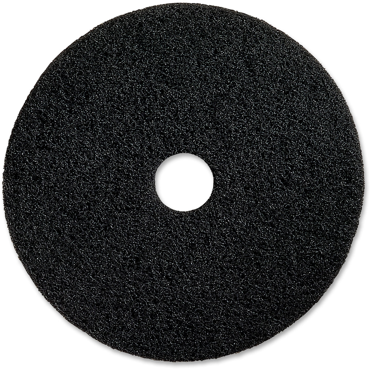 Genuine Joe Extreme Hi Pro Stripping Pad - 20" Diameter x 1" Thickness - Resin, Fiber - Black - 5 / Carton