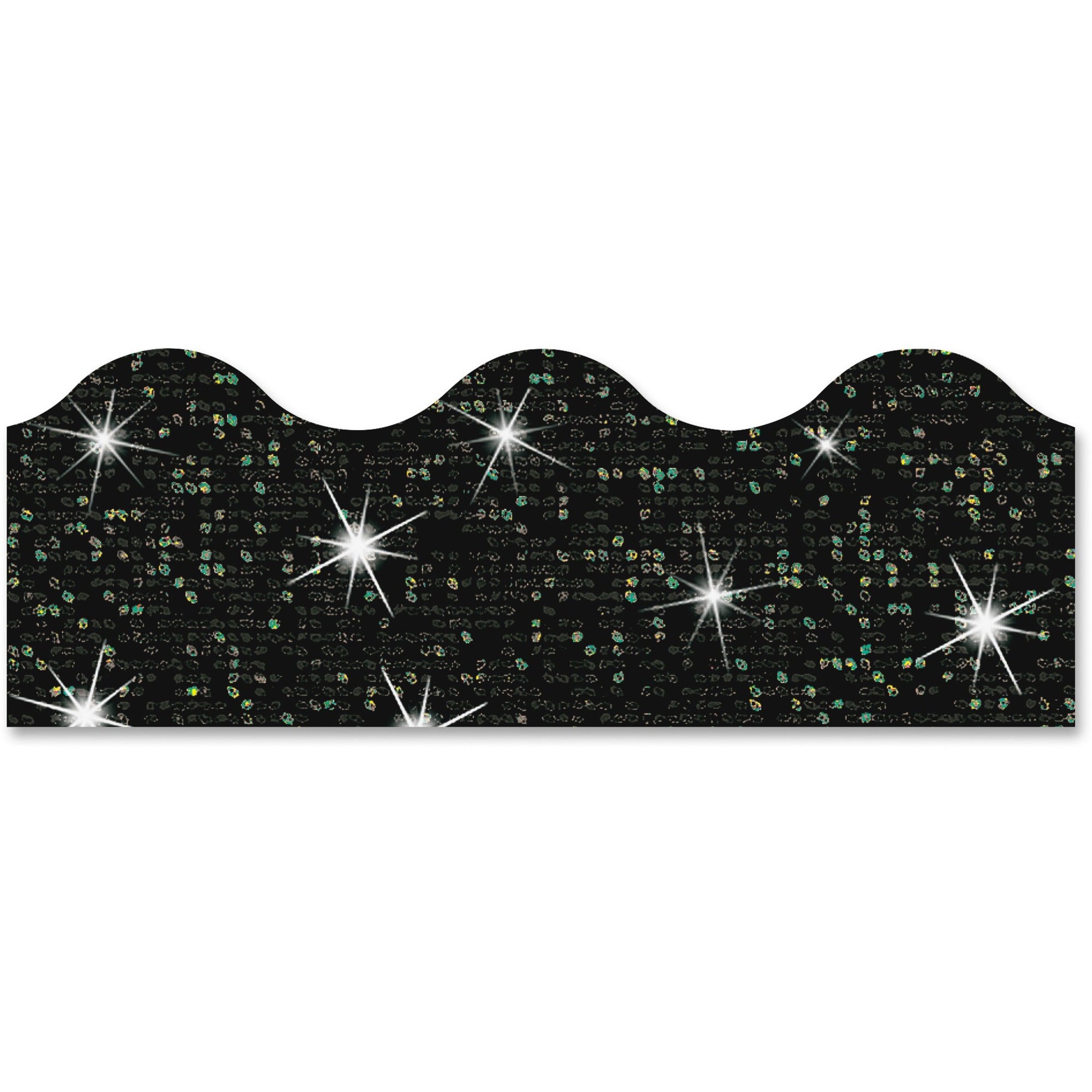 Trend Sparkle Terrific Trimmers - Sparkle - Durable, Reusable - 2.25" Height x 390" Width x 41" Length - Black - 1 Pack