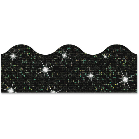 Trend Sparkle Terrific Trimmers - Sparkle - Durable, Reusable - 2.25" Height x 390" Width x 41" Length - Black - 1 Pack