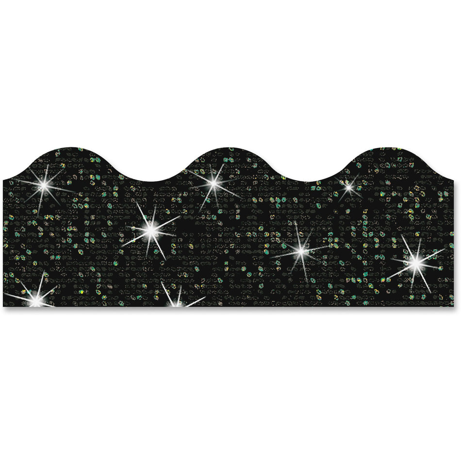 Trend Sparkle Terrific Trimmers - Sparkle - Durable, Reusable - 2.25" Height x 390" Width x 41" Length - Black - 1 Pack
