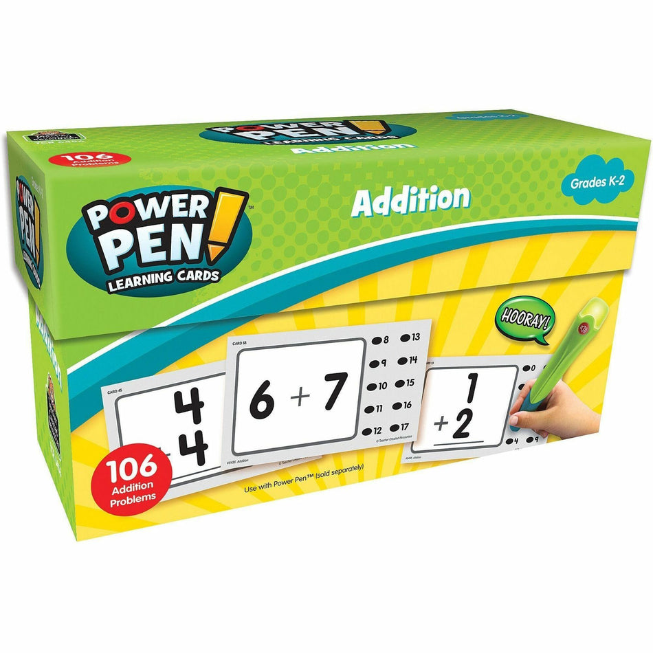 Teacher Created Resources Power Pen Addition Cards - Theme/Subject: Learning - Skill Learning: Addition - 53 Pieces - 1 Each