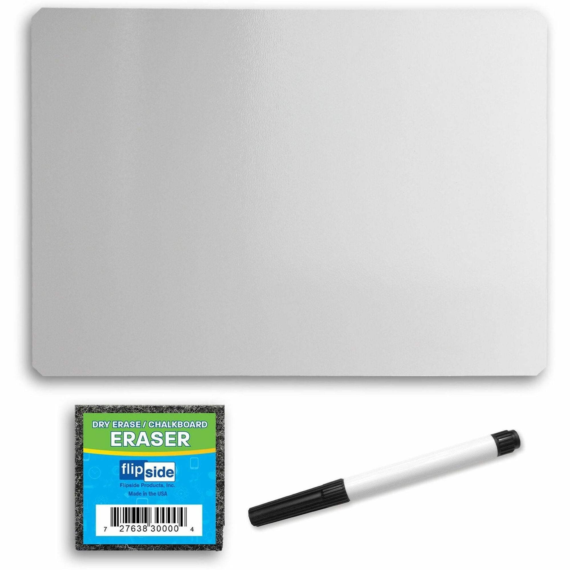 Flipside Dry Erase Board Set Class Pack - 9.5" (0.8 ft) Width x 12" (1 ft) Height - White Surface - Rectangle - 12 / Pack