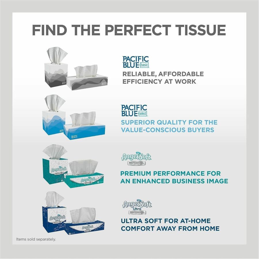 Pacific Blue Select Facial Tissue by GP Pro - Cube Box - Alternate-Image3