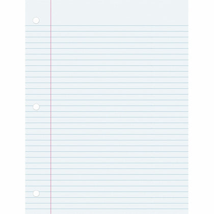 Pacon College Ruled Filler Paper: 100 Sheets 8’’ x 10 1/2’’ Smooth White Paper