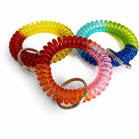 The Pencil Grip Key Ring Wrist Coil - 1.5" Height x 1.5" Width x 1.5" Length - 1 Each