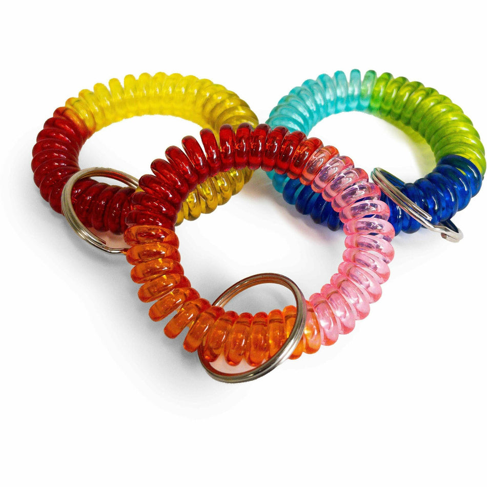 The Pencil Grip Key Ring Wrist Coil - 1.5" Height x 1.5" Width x 1.5" Length - 1 Each