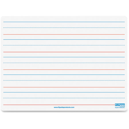 Flipside Double-sided Magnetic Dry Erase Board - 9" (0.8 ft) Width x 12" (1 ft) Height - White Surface - Rectangle - Magnetic - 1 Each