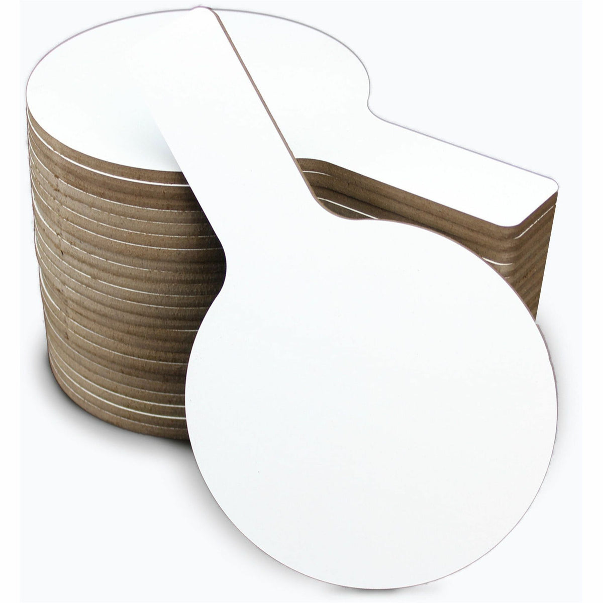 Flipside Mini Dry Erase Answer Paddle - 5" (0.4 ft) Width x 9" (0.8 ft) Height - White Surface - Paddle - 24 / Pack