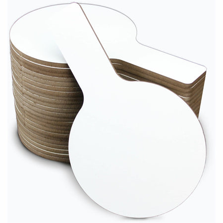 Flipside Mini Dry Erase Answer Paddle - 5" (0.4 ft) Width x 9" (0.8 ft) Height - White Surface - Paddle - 24 / Pack