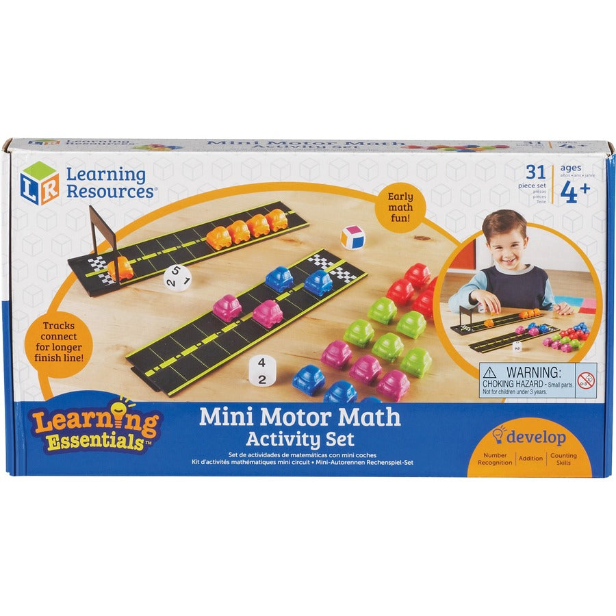 Learning Resources Mini Motor Math Activity Set - Math Toy - Theme/Subject: Fun, Learning - 4-8 Year - Assorted