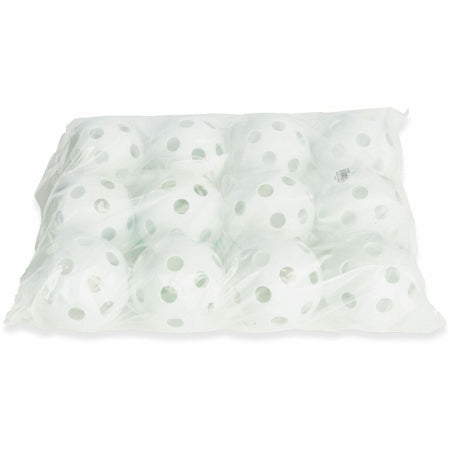 Champion Sports Plastic Baseball - 9" - Plastic - White - 1  Dozen