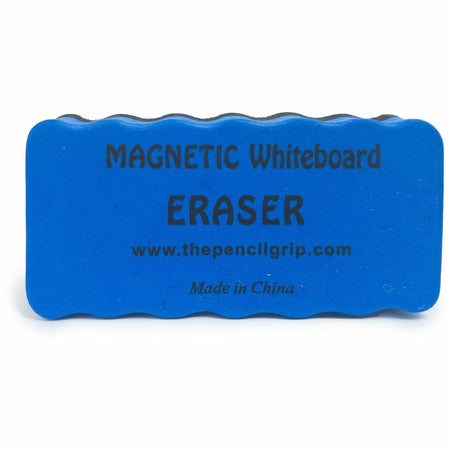 The Pencil Grip Magnetic Whiteboard Eraser Class Pack - 2" Width x 4" Length - Used as Ink Remover, Dirt Remover, Mark Remover - Magnetic, Comfortable Grip, Ergonomic Design - Blue, Black - 24 / Box