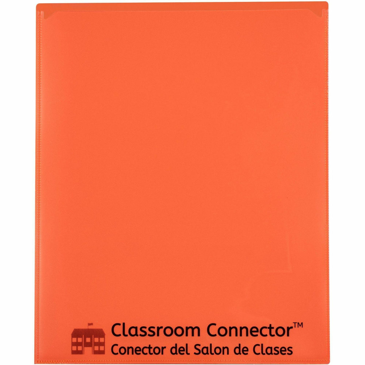C-Line Classroom Connector Letter Report Cover - 8 1/2" x 11" - 2 Internal Pocket(s) - Orange - 25 / Box