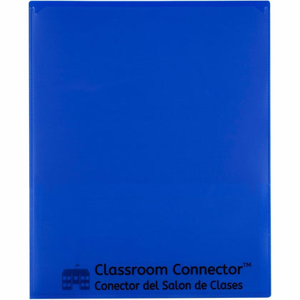 C-Line Classroom Connector Report Cover - Blue - 8 1/2’’ x 11’’ - 25/Box - Student Notebooks & Folders