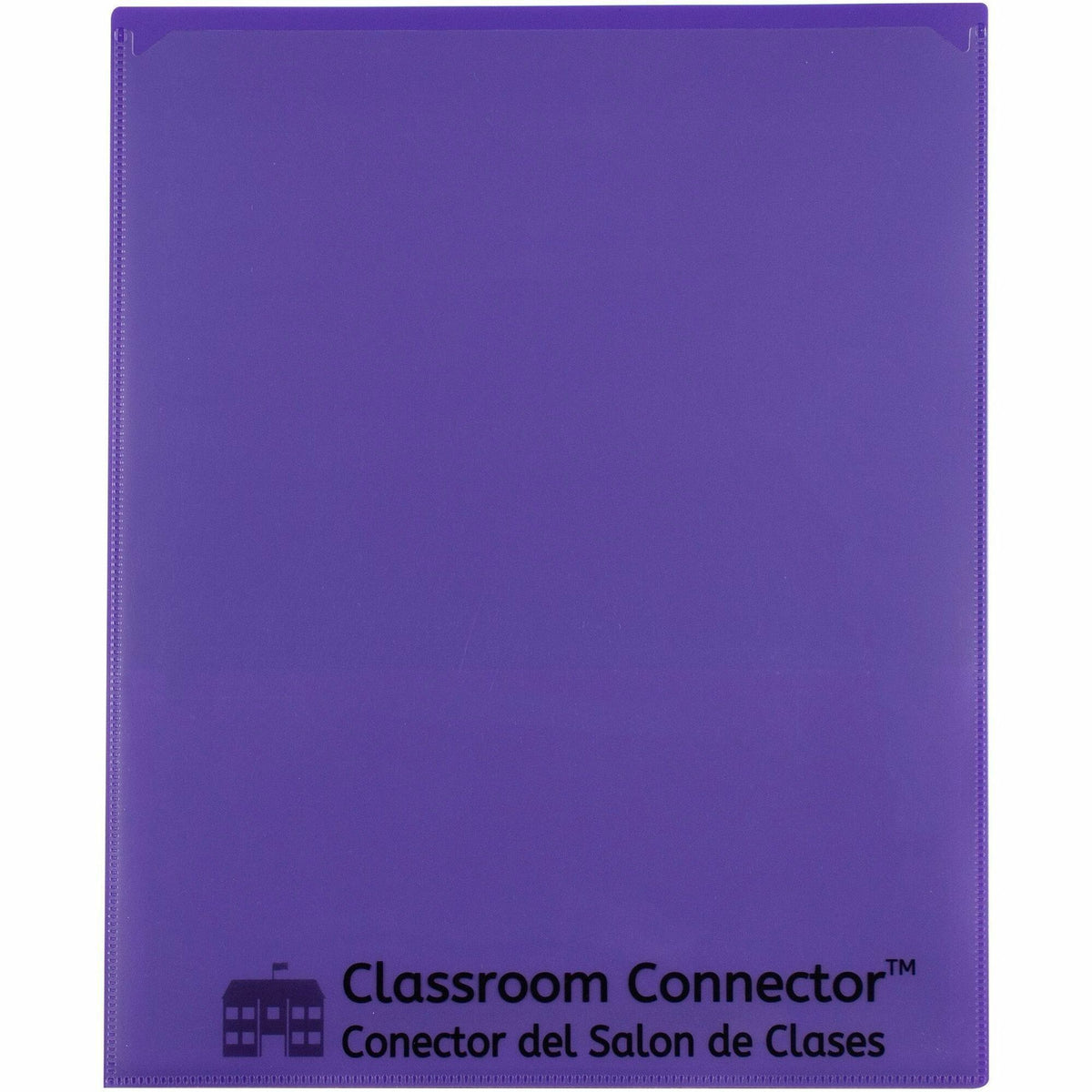 C-Line Classroom Connector Letter Report Cover - 8 1/2" x 11" - 2 Internal Pocket(s) - Purple - 25 / Box