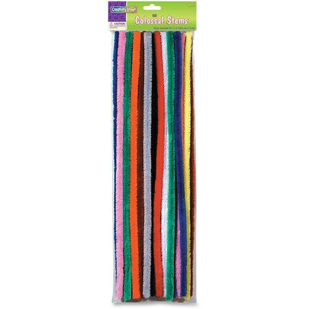 Creativity Street Colossal Stems - Craft Project, School, Decoration x 19.50" Length x 0.6" Diameter - Assorted - 50 / Pack