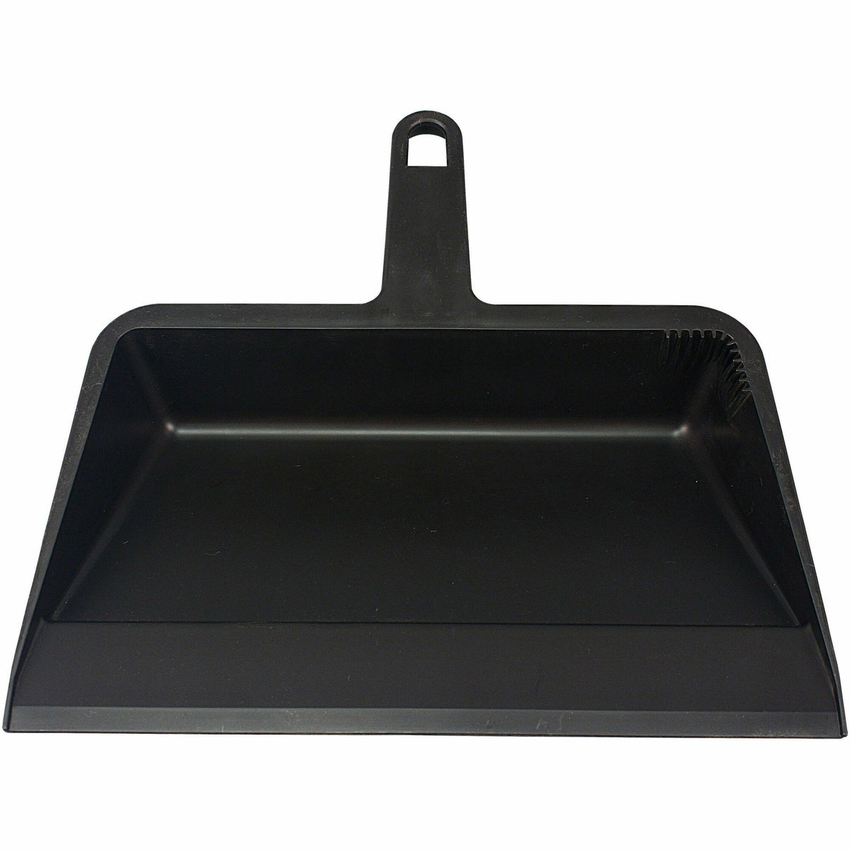 Impact Products Value-Plus Dust Pan - 12" Wide - Polypropylene - Black - 1 Each