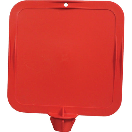 Impact Lock-In Sign: 10x14x2.5’’ Rectangular Red - Signs & Nameplates