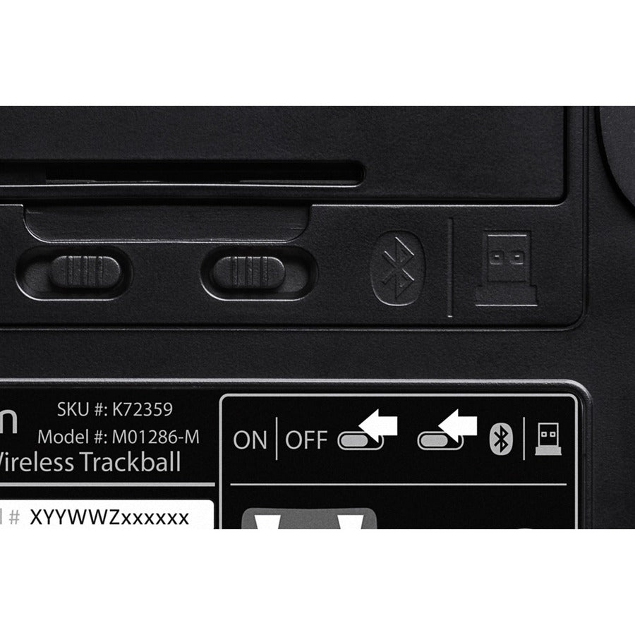 Kensington Expert Mouse®  Wireless Trackball - DiamondEye - Wireless - Bluetooth/Radio Frequency - Black - USB - Scroll Ring - 4 Button(s) - Symmetrical - 1 Each