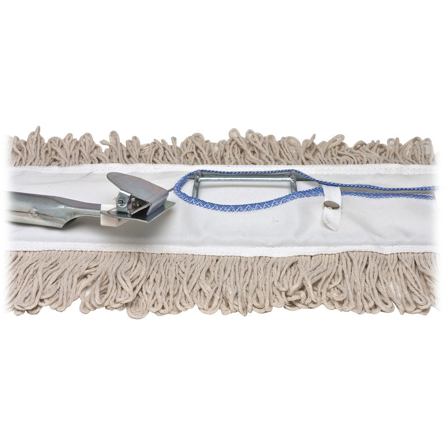 Genuine Joe Clip-on 48" Long Dust Mop Frame - Rust Resistant, Clip, Galvanized - Metallic - 1 Each