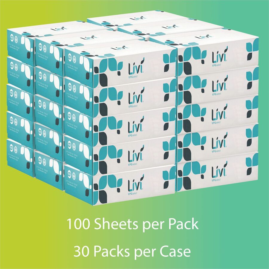 Livi Solaris Paper 2-ply Facial Tissue - Alternate-Image1