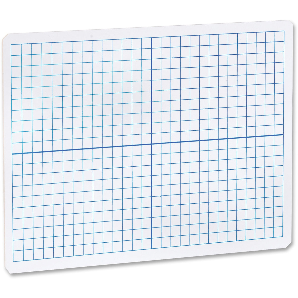 Flipside Grid Side/Plain Side Dry Erase Lap Board - 12" (1 ft) Width x 9" (0.8 ft) Height - White Surface - Rectangle - Portable - 1 Each