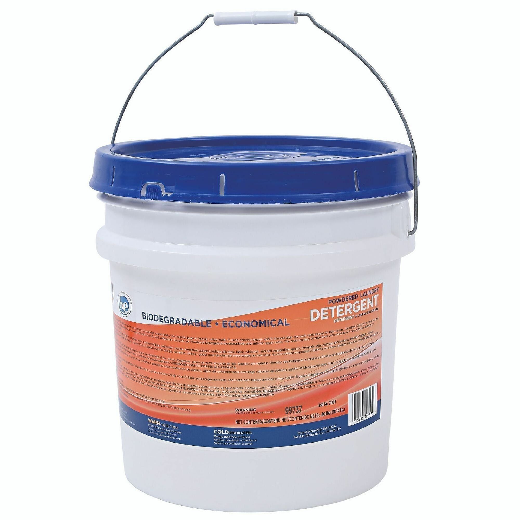 Genuine Joe Economical Powdered Laundry Detergent in Pail - 2000