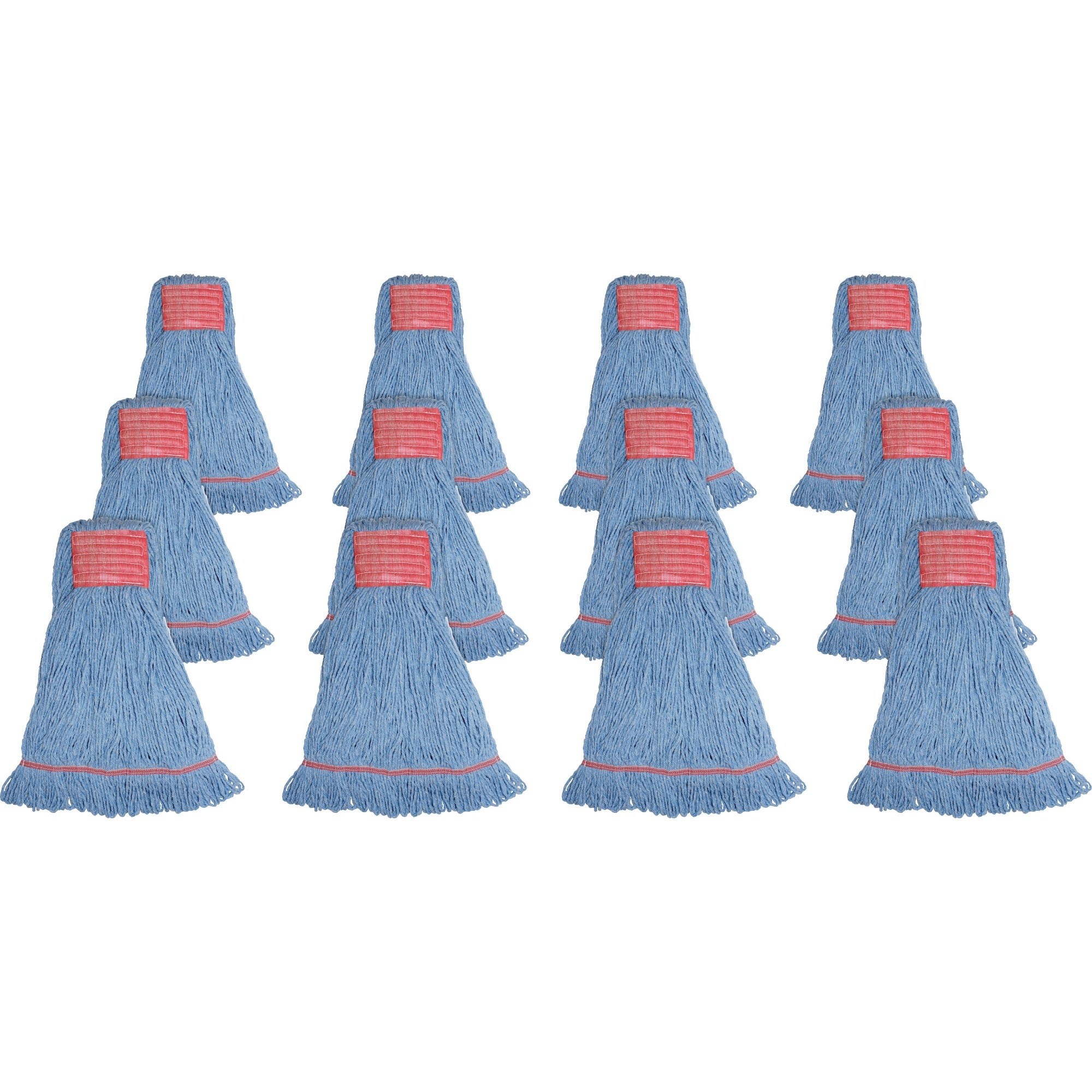 Genuine Joe Synthetic Blend Large Mophead - Rayon, Cotton - 12 / Carton