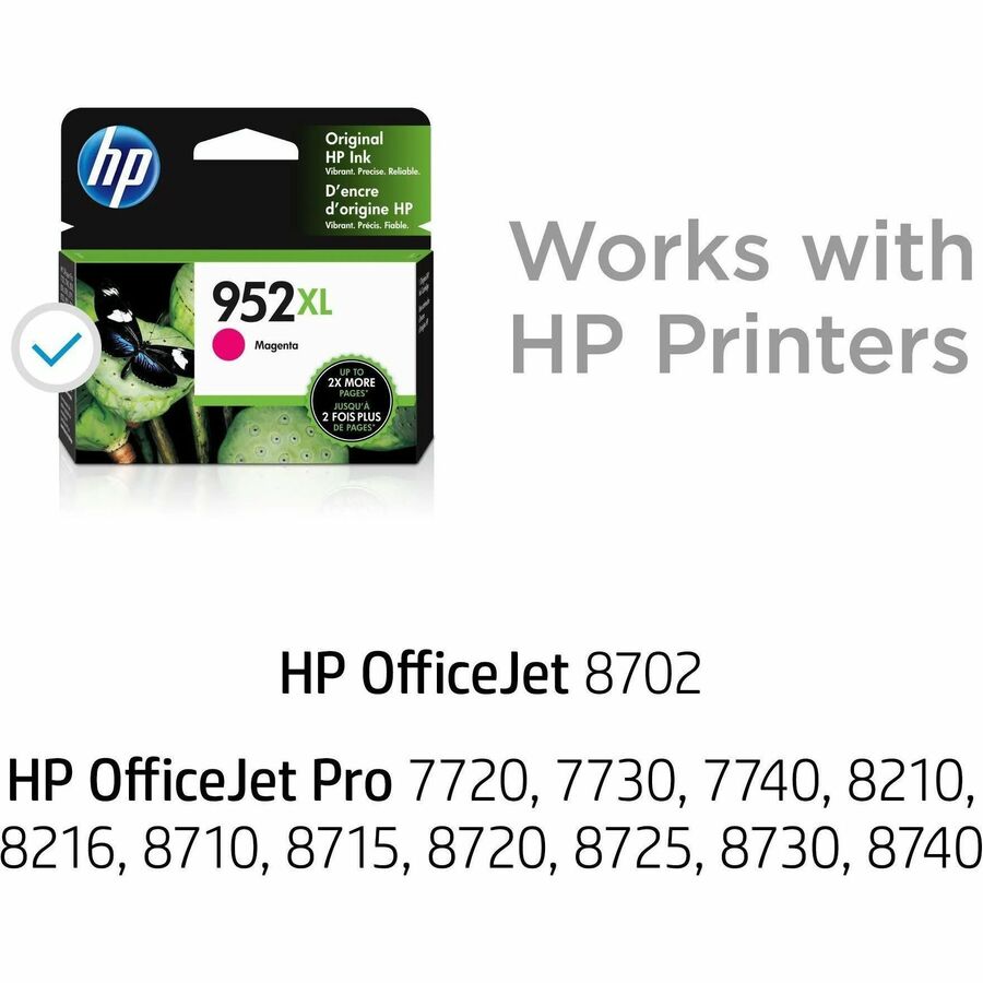 HP 952XL Original High Yield Inkjet Ink Cartridge - Magenta - 1 Each - Alternate-Image1