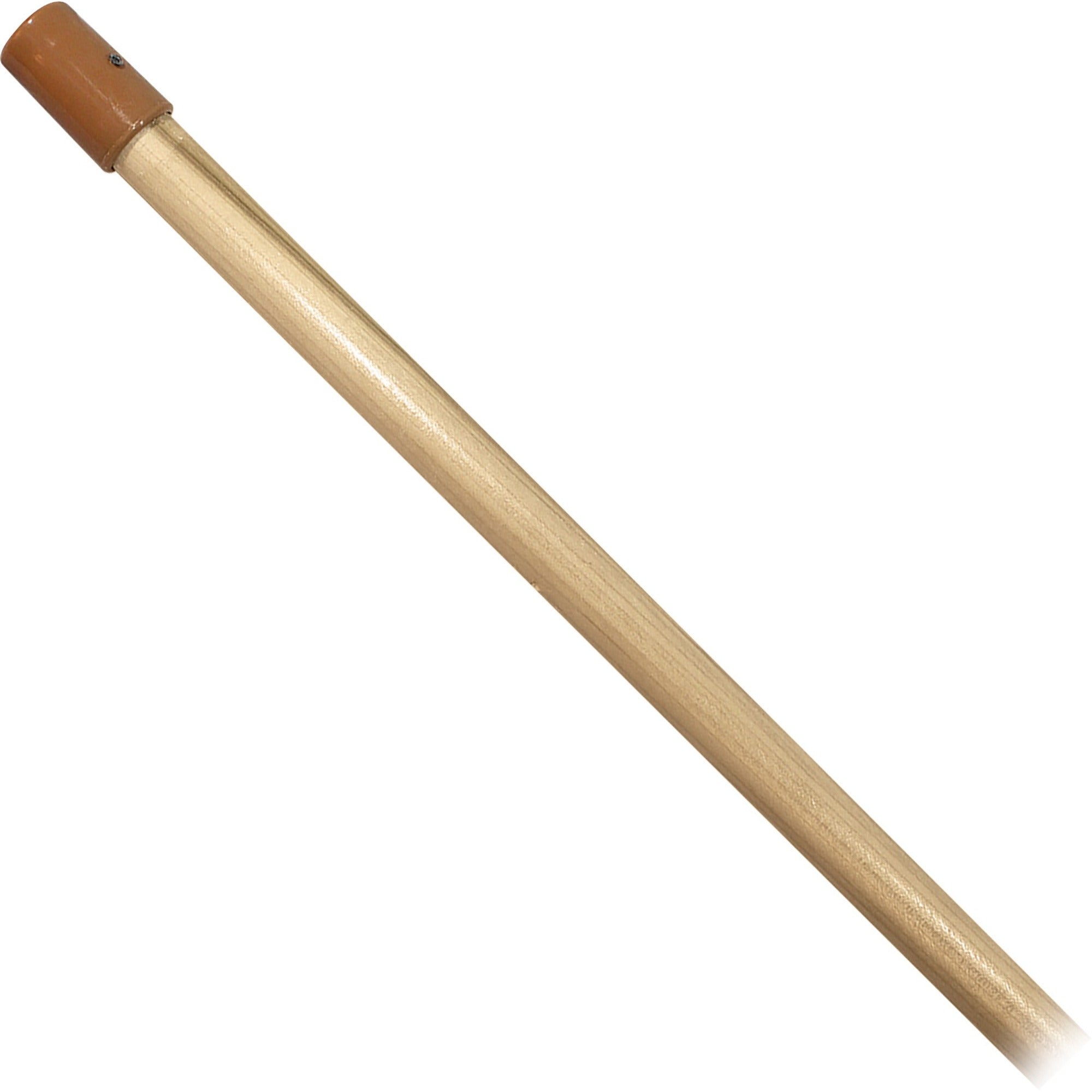 Impact Screw-type Wood Handle - 54" Length x 1" Diameter - Natural - Hardwood, Plastic - 12 / Carton