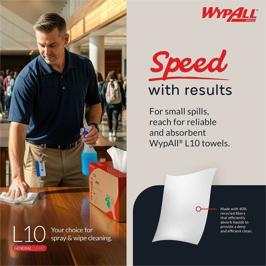 Wypall GeneralClean L10 Light Cleaning Towels - Alternate-Image4