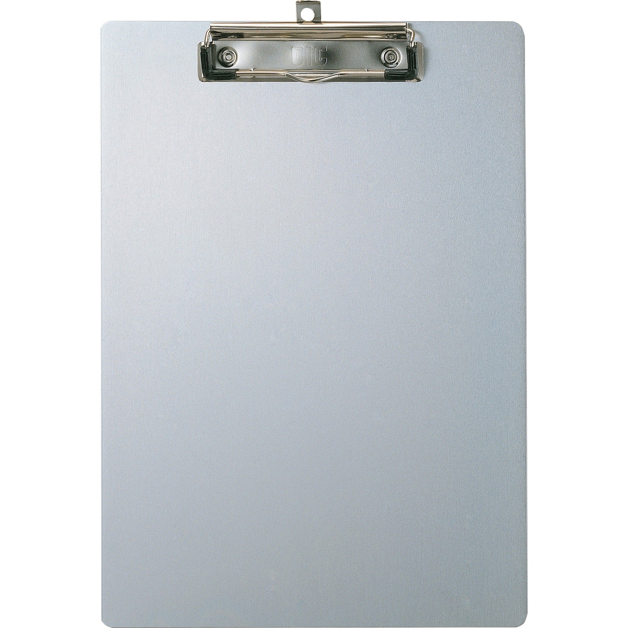 Officemate Aluminum Clipboard - 8 1/2" x 11" Sheet Size - Aluminum - Silver - 1 Each