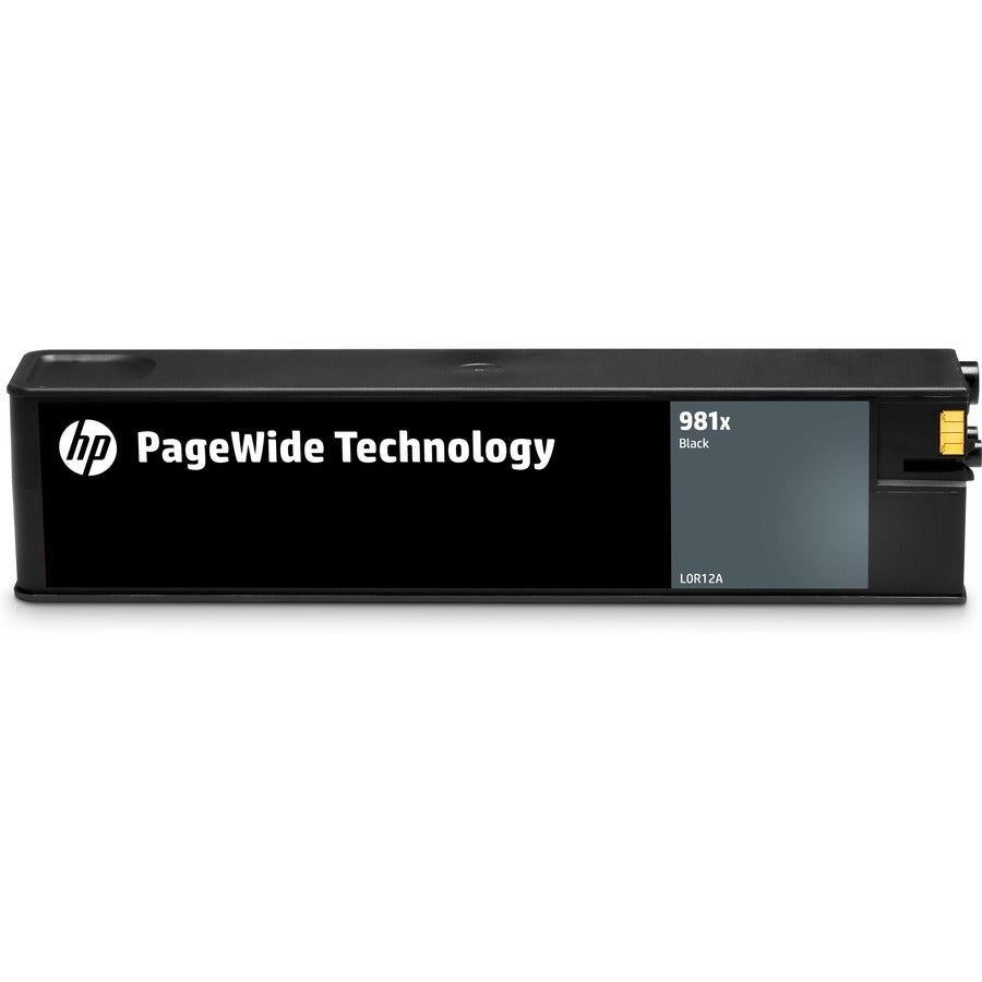 HP 981X (L0R12A) Original High Yield Page Wide Ink Cartridge - Single Pack - Black - 1 Each - Front