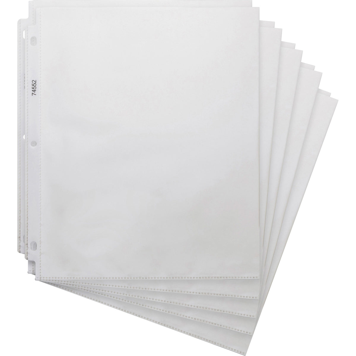 Business Source Heavyweight Sheet Protectors - 3.3 mil Thickness - For Letter 8 1/2" x 11" Sheet - 3 x Holes - Clear - Polypropylene - 200 / Box