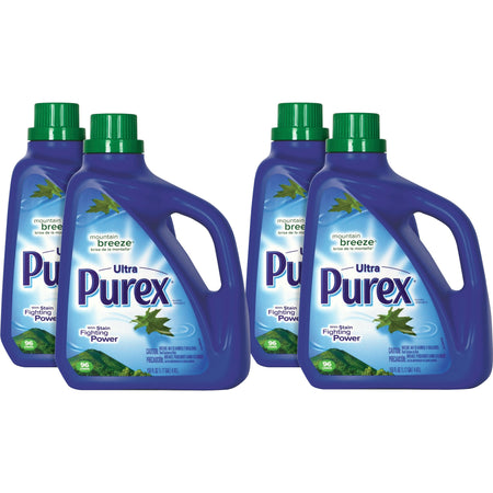 Purex Ultra Laundry Detergent - Concentrate - 149.8 fl oz (4.7 quart) - Mountain Breeze Scent - Blue - 4 / Carton
