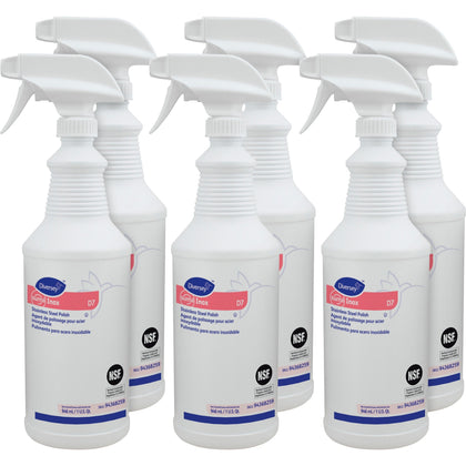 Diversey Suma Inox Stainless Steel Polish - 32 fl oz - Hydrocarbon Scent - Specialty Cleaners